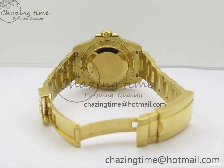 LN A2836 YG Dial Best Edition Wrapped Wrapped Bracelet Submariner Black 116618 D1F YG on 0207